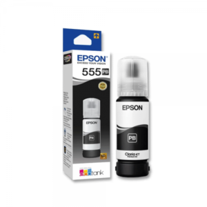 Tintas Epson T555 para Impresora EcoTank L8180 | Alto Rendimiento y Colores Vivos - Negro