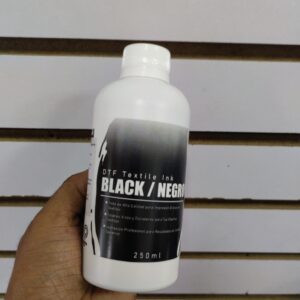 Botella de Tinta DTF (250 ml) para Epson y modelos compatibles – Calidad Premium y Base Sólida - Negro