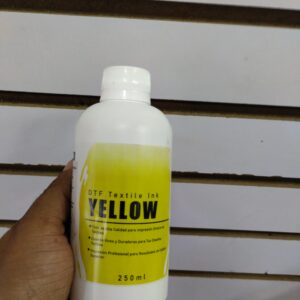 Botella de Tinta DTF (250 ml) para Epson y modelos compatibles – Calidad Premium y Base Sólida - Amarillo