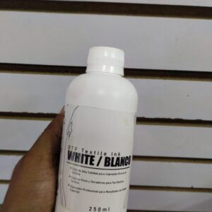 Botella de Tinta DTF (250 ml) para Epson y modelos compatibles – Calidad Premium y Base Sólida - Blanco