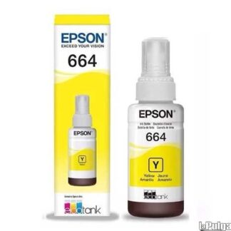 Botella de Tinta T664 original para Impresoras Epson L210, L220, L355, L575, L395 y otros modelos compatibles.